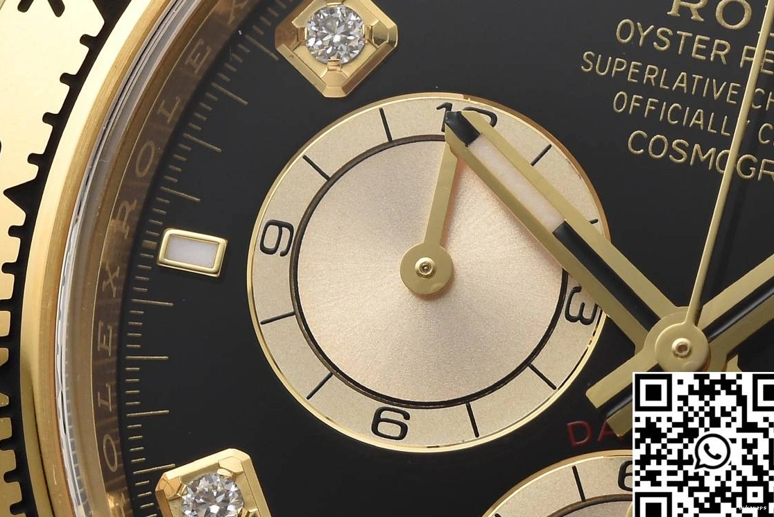 Cosmograph Clean M126518 Black Diamond Factory Daytona Hourmarker Rolex Bezel 0309